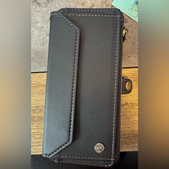 RFID blocking zipper wallet iPhone 15 Pro Max phone case. - Picture 5 of 5